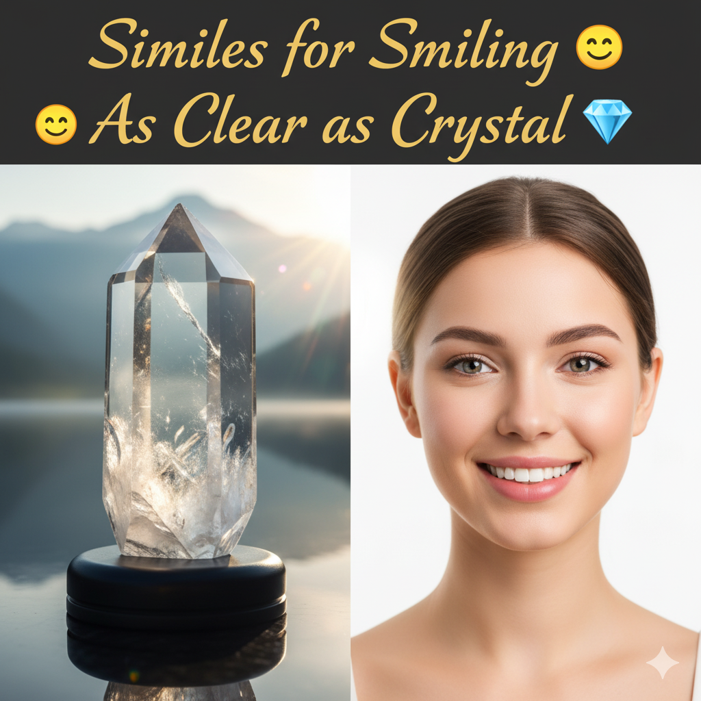 similies for smiling