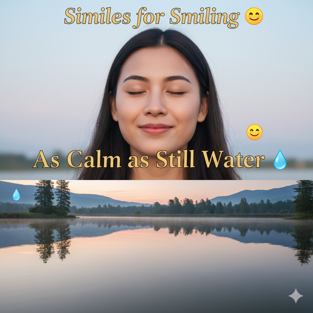 similies for smiling