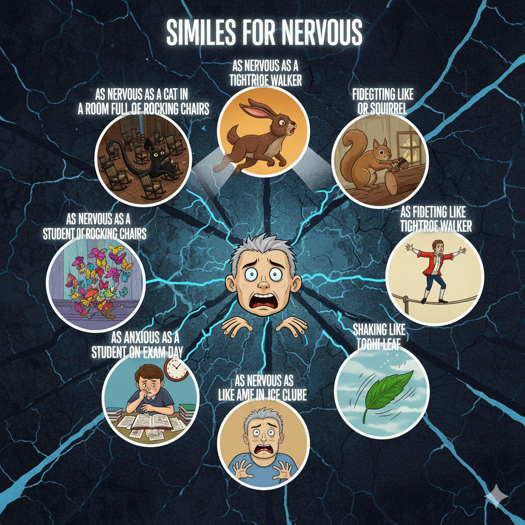 Read more about the article 210+ Creative Similes for Fear 😨 Every Writer Must Know 2025