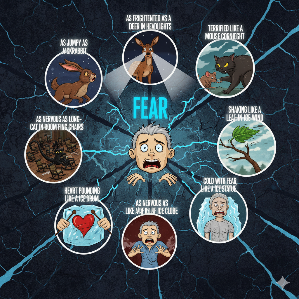 Read more about the article Powerful Similes for Fear 😨 | 2025  List for Writers