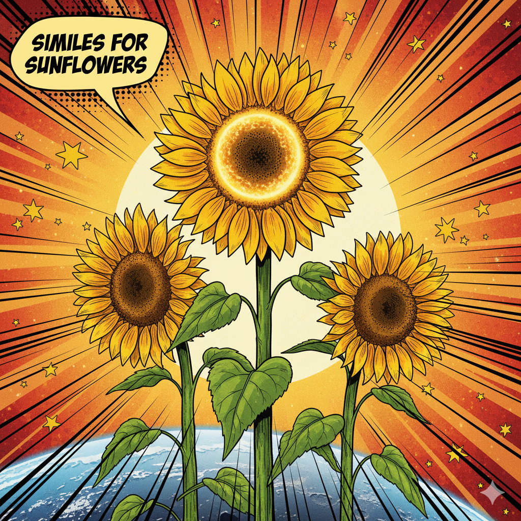 Similes for Sunflowers