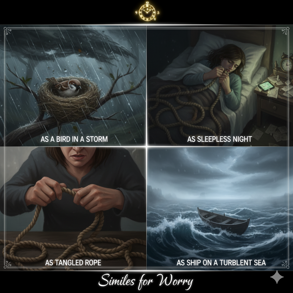 Similes for Worry