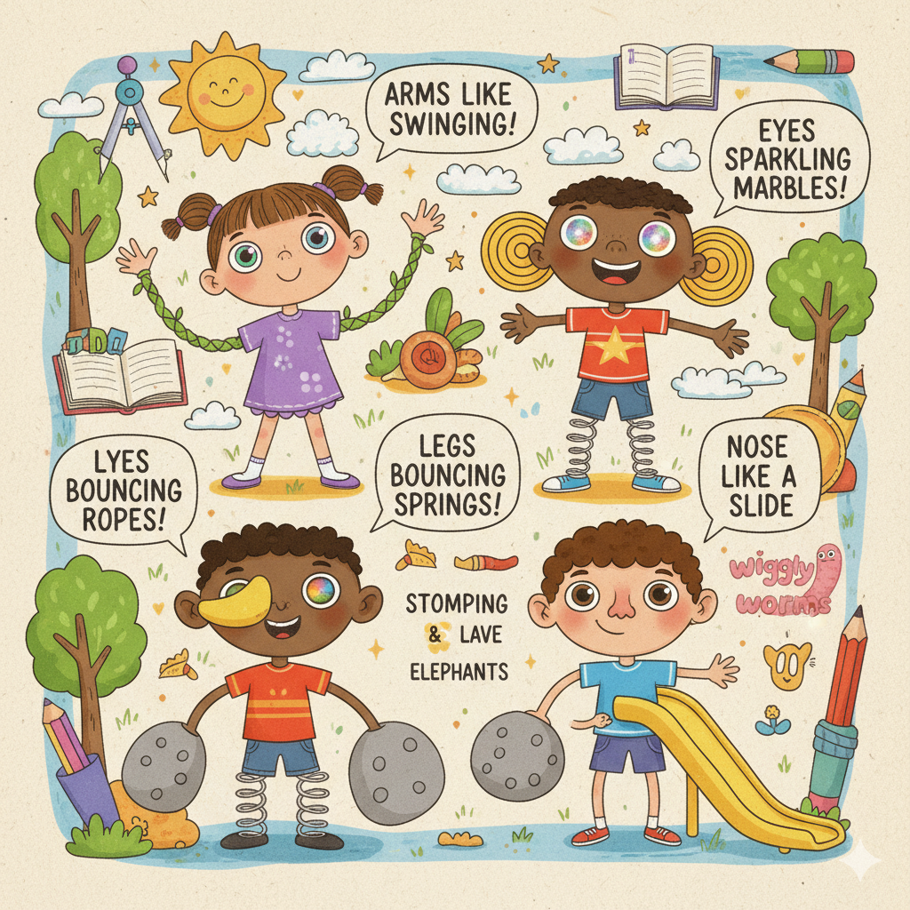 Similes for Body Parts