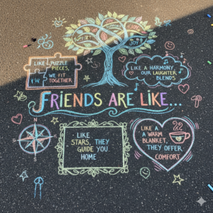 Read more about the article 🫶 25 Heartwarming Similes for Friends to Brighten Your Writing