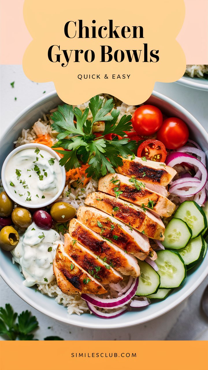 Read more about the article Healthy & Flavor-Packed Greek Chicken Gyro Bowls (Easy Meal Prep Recipe 2025)