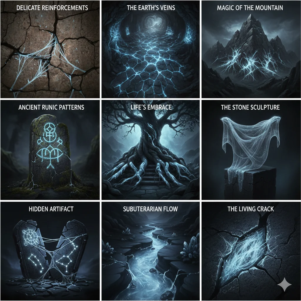 Like Crystal Threads Weaving Through Stone”