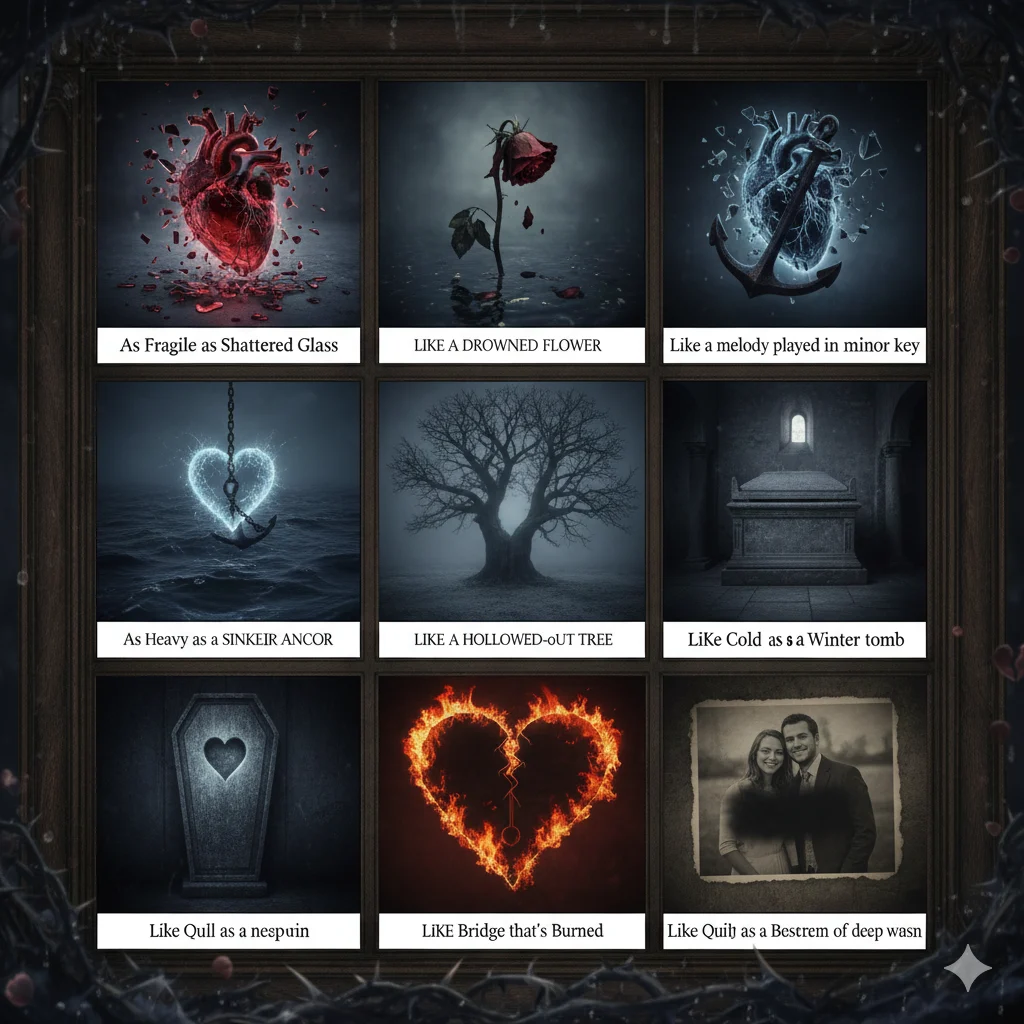 Read more about the article 20+Similes for Heartbreak With Unexpected Depth