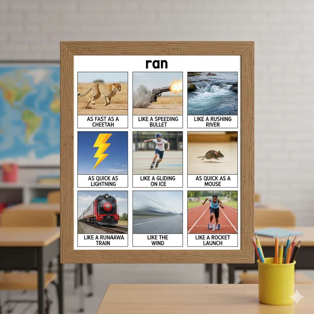 Read more about the article 35🌟 Similes for Run:  Powerful Comparisons to Energize Your Writing