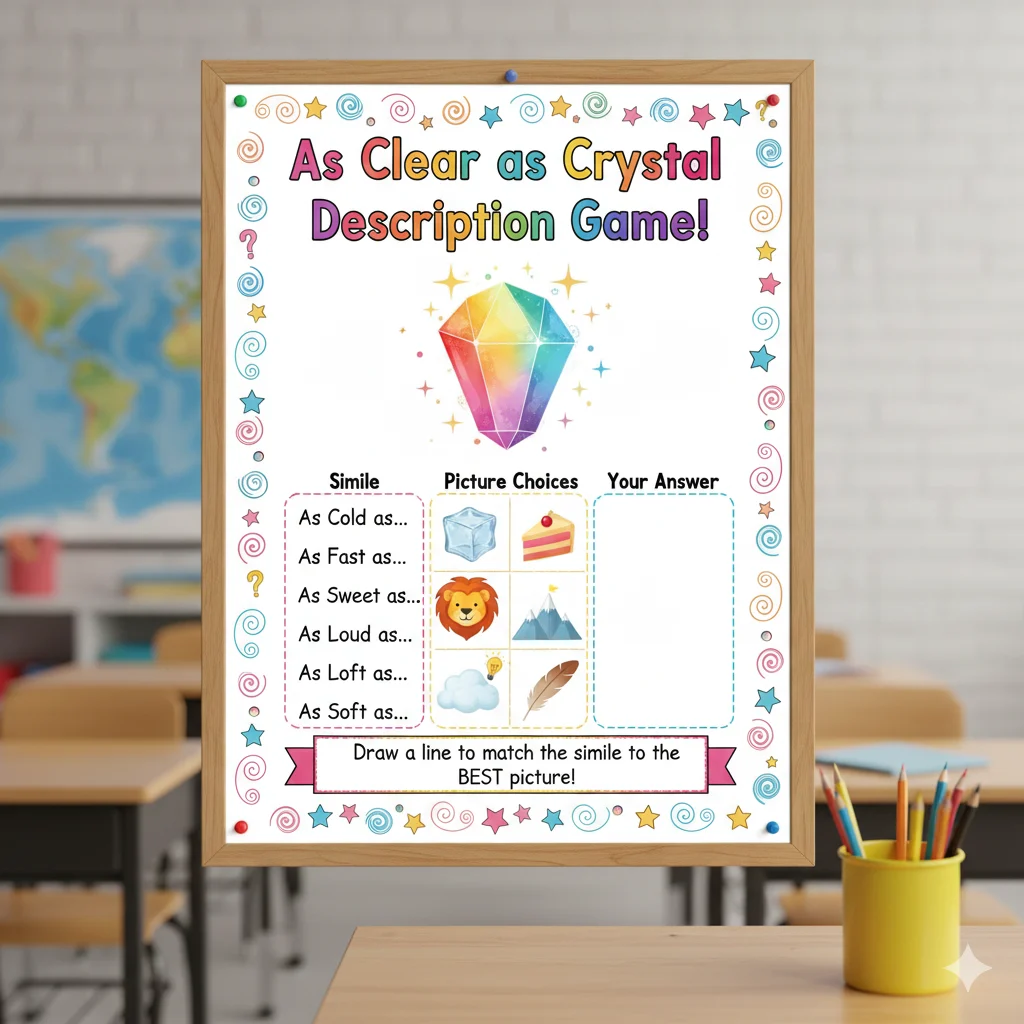 “As Clear as Crystal” Description Game