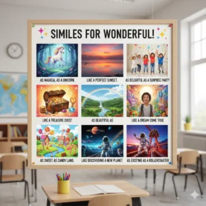 Read more about the article 35 + Similes for Wonderful to Enrich Your Writing