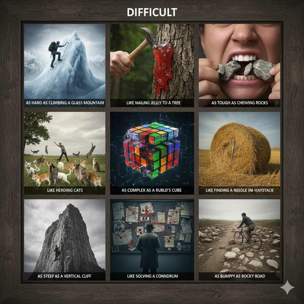 Read more about the article 35 Striking Similes for Difficult Situations to Elevate Your Writing