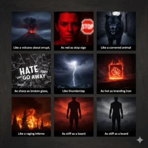 Read more about the article 35+Similes for Anger With Secret Power Behind Them