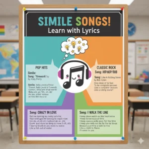 Read more about the article 30 Powerful songs for teaching similes(With Meanings & Examples)