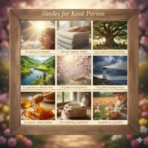 Read more about the article 35 Heartwarming Similes for Kind Person to Brighten Your Writing