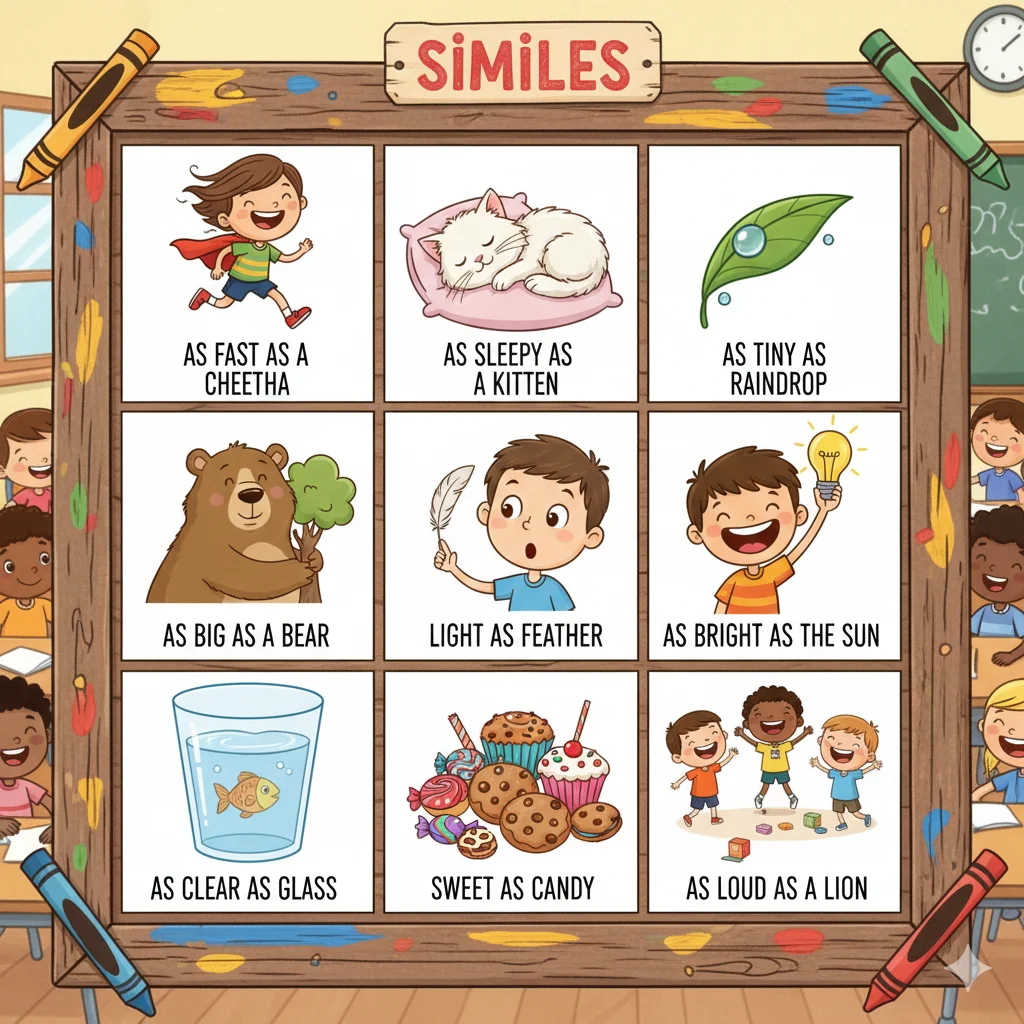 similes for 3rd grade