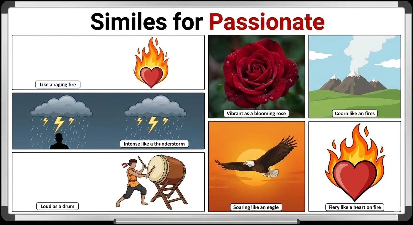 Similes for Passionate