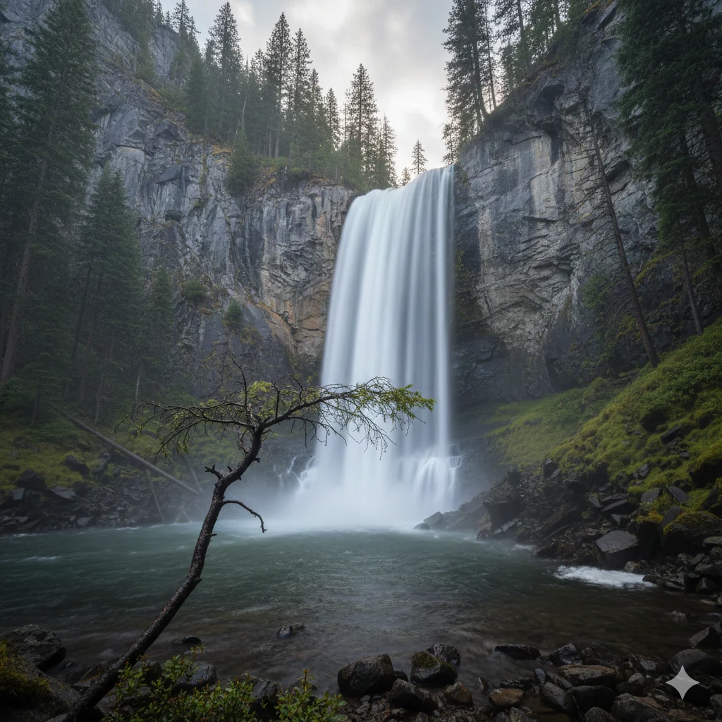 Similes for Waterfalls