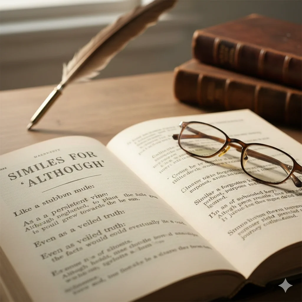 Read more about the article 30+Similes for Although That Make Writing Stronger